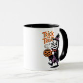 Mug Sorcière squelette adorable avec café mignonne Hal (Devant droit)