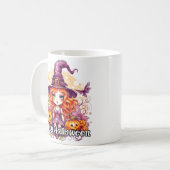 Mug Sorcière super fille | Bonne Halloween (Devant gauche)