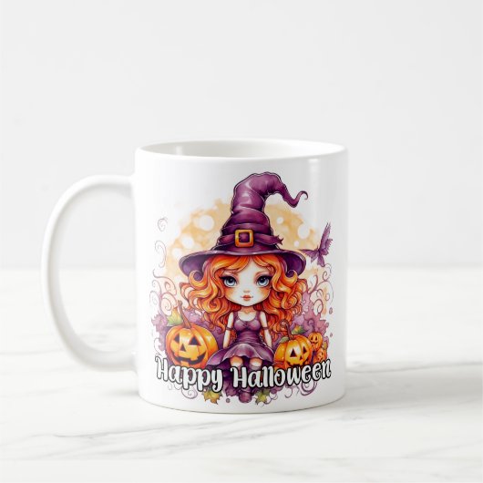 Mug Sorcière super fille | Bonne Halloween (Gauche)