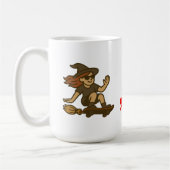 Mug « Sorcière sur roues – Style balai skate » (Gauche)