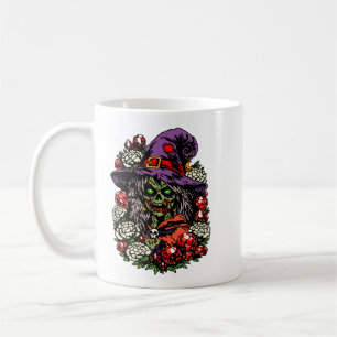 Mug Sorcière zombie de janvier avec des gemmes et des