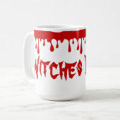 Mug Sorcières éffrayantes d'Halloween brassent le sang (Devant gauche)