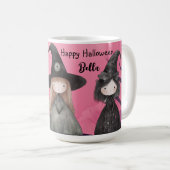 Mug Sorcières Whimsical Rose Cute Halloween Personnali (Devant droit)