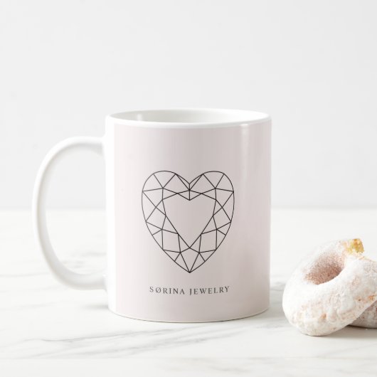 Mug Sørina Bijoux Logo Rose Quartz (Avec donut)
