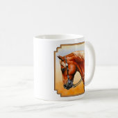 Mug Sorrel Ouest Plaisir Quarter Cheval (Devant droit)