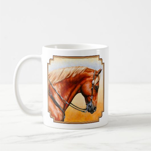 Mug Sorrel Ouest Plaisir Quarter Cheval (Gauche)