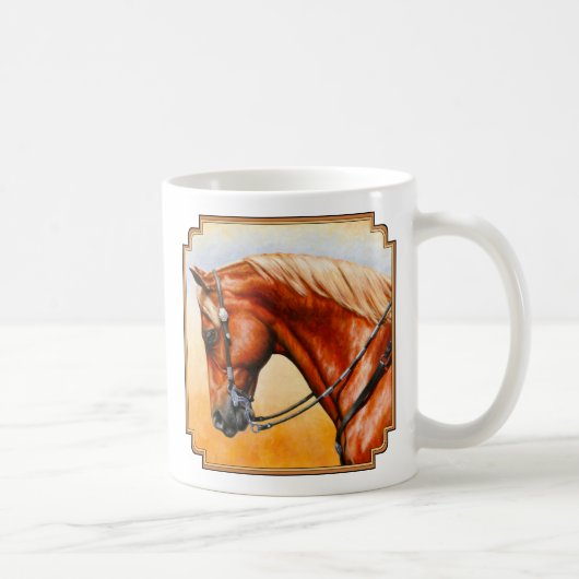 Mug Sorrel Ouest Plaisir Quarter Cheval (Droite)