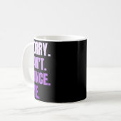 Mug Sorry Can't Dance Bye Retro Funny Dancer Dancing D (Devant gauche)