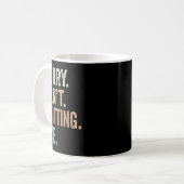 Mug Sorry Can't Knitting Bye Funny Knitting Lovers (Devant gauche)