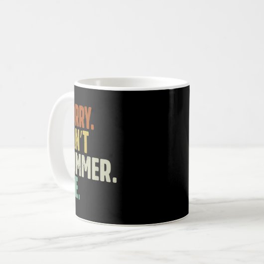 Mug Sorry Can't Summer Bye Funny Design (Devant gauche)