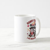 Mug "Sorry Cupid, I've Been Feral" — Cute Raccoon  (Devant droit)
