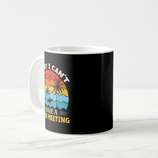 Mug Sorry I Can't I Have A Board Meeting Surfing Graph (Devant gauche)