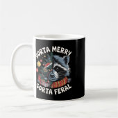 Mug Sorta Merry Sorta Feral Funny Raccoon Amateurs Chr (Gauche)