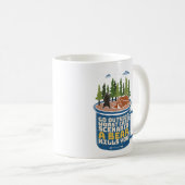 Mug Sortez de l'attaque de l'ours Drôle Dire (Devant droit)