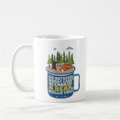 Mug Sortez de l'attaque de l'ours Drôle Dire (Gauche)