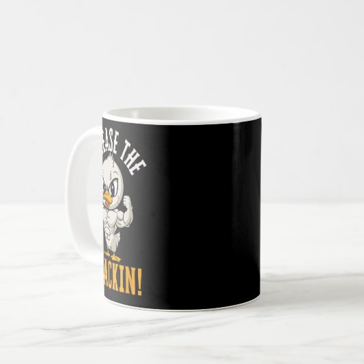 Mug Sortez Le Quackin Funny Duck Gym Poids B (Devant gauche)