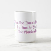 Mug Sortez les Marshmallows - Thermomètre d'hiver (Centre)