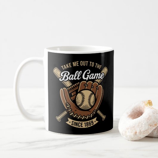 Mug Sortez-moi au jeu de balle (Avec donut)