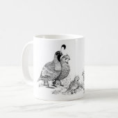 Mug Sortie de famille de cailles (Devant gauche)