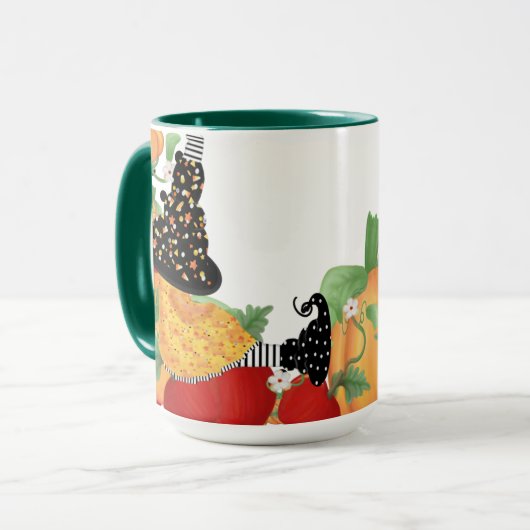 Mug Sortie de patchs citrouille (Devant gauche)