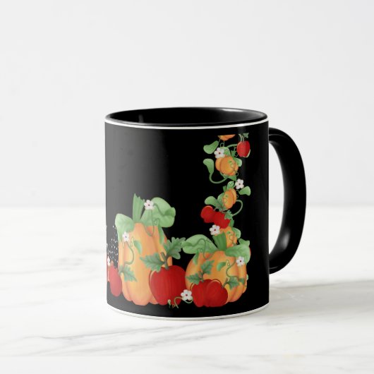 Mug Sortie de patchs citrouille (Devant droit)