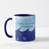 Mug Sortir sur les marées dans un rêve SparklingBlue (Gauche)