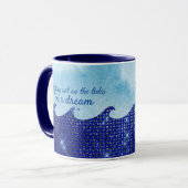 Mug Sortir sur les marées dans un rêve SparklingBlue (Devant gauche)