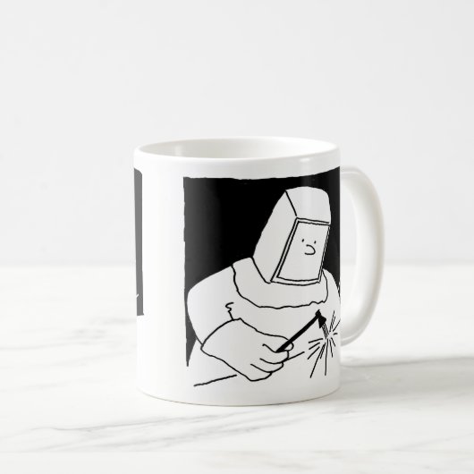 Mug Soudure ou soudure des ouvriers en acier - forgero (Devant droit)