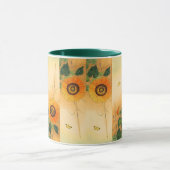 Mug SOUFFLE, BOUTEILLE, FEUILLE VERT Floral japonais (Centre)
