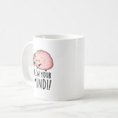 Mug Souffle ton de cerveau drôle (Devant gauche)