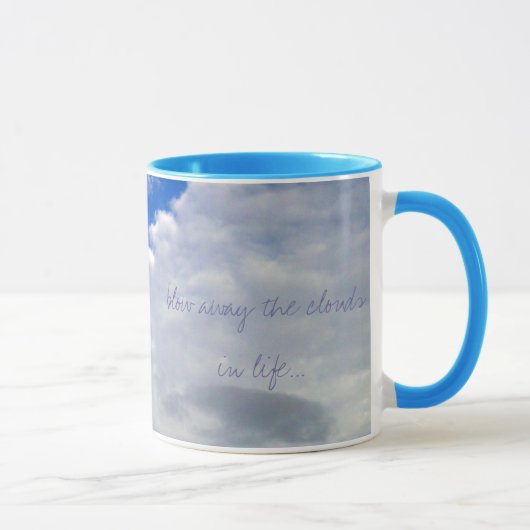 Mug Soufflez loin les nuages dans la vie…, pH… (Droite)