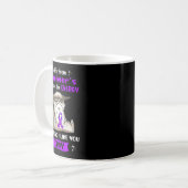Mug Souffre De Alzheimer S Sensibilisation Fun Chat (Devant gauche)