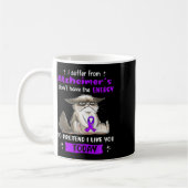 Mug Souffre De Alzheimer S Sensibilisation Fun Chat (Gauche)