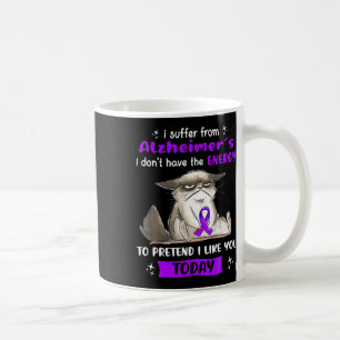 Mug Souffre De Alzheimer S Sensibilisation Fun Chat