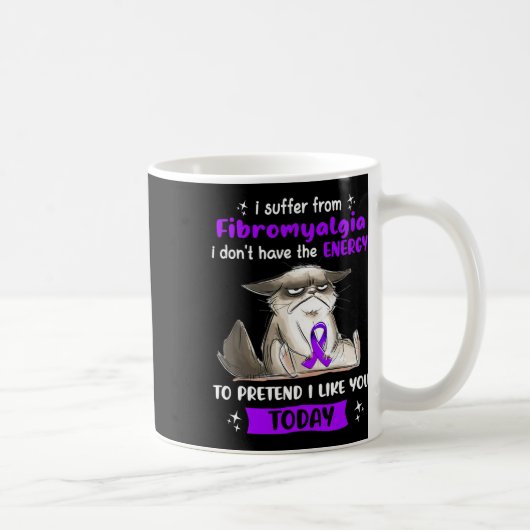 Mug Souffre de Fibromyalgie Plaisir de sensibilisation (Droite)