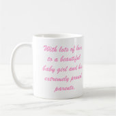 Mug Souhait de baptême de filles (Gauche)