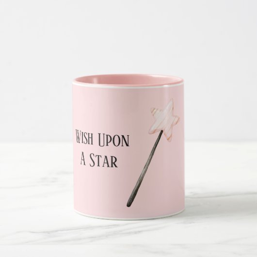 Mug Souhait de l'étoile rose (Centre)