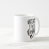 Mug souhaitant que je pêche (Devant droit)