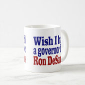 Mug Souhaite que le gouverneur Ron DeSantis demi-texte (Devant droit)