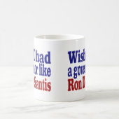 Mug Souhaite que le gouverneur Ron DeSantis demi-texte (Centre)