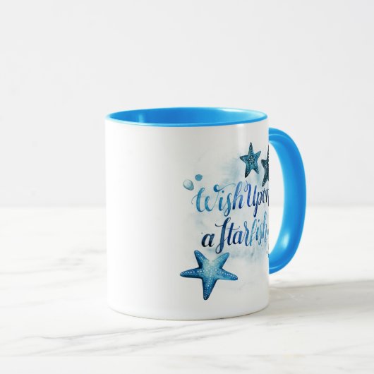 Mug Souhaitez-vous une étoile de mer (Devant droit)