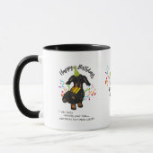 Mug Souhaits de joyeux anniversaire de votre chien de (Gauche)