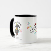 Mug Souhaits de joyeux anniversaire de votre chien de (Devant gauche)