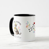 Mug Souhaits de joyeux anniversaire de votre chien de (Devant gauche)