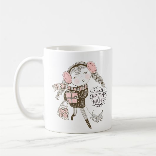Mug Souhaits de Noël doux (Gauche)