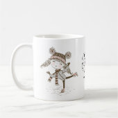 Mug Souhaits de Noël doux Patinage sur glace (Gauche)