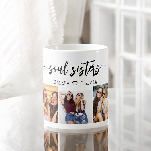 Mug Soul Sisters 3 Photo Collage Keepsaké