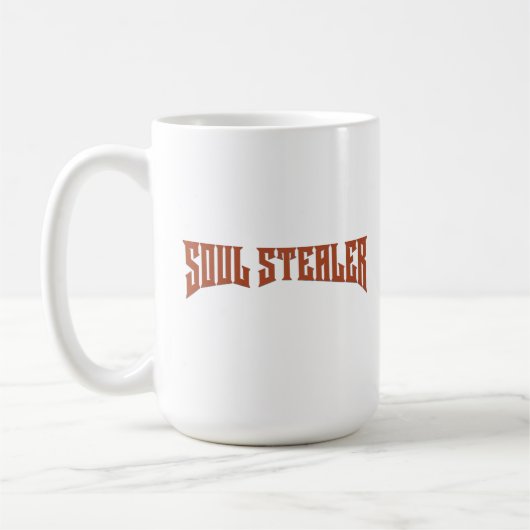 Mug Soul Stealer Funny Redhead Heavy Metal Typography (Gauche)