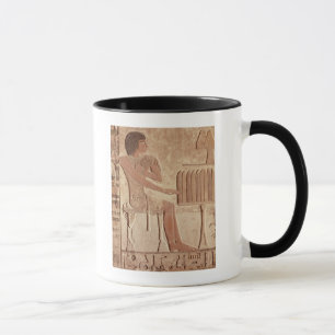 Mug Soulagement dépeignant les défunts assis