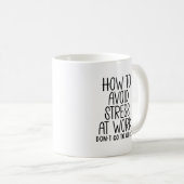 Mug Soulagement du stress au travail (Devant droit)